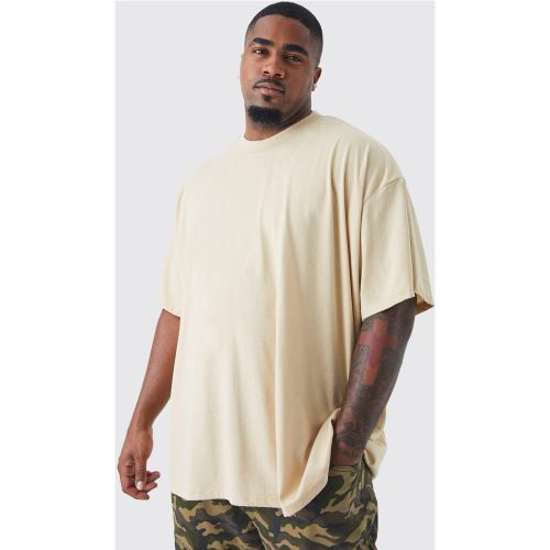 Grande taille - T-shirt basique à col montant - XXXXXL - Boohooman - Modalova