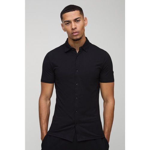 Chemise cintrée à manches courtes - S - Boohooman - Modalova