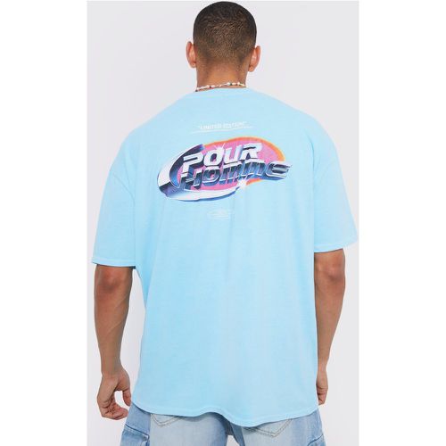 T-shirt oversize à col montant - Boohooman - Modalova