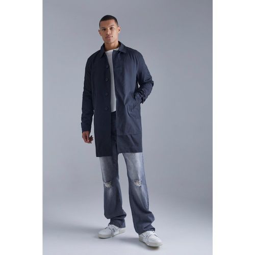 Tall - Imperméable droit en twill - S - Boohooman - Modalova