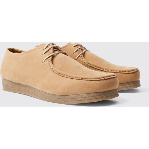 Chaussures à lacets en faux daim - 43 - Boohooman - Modalova