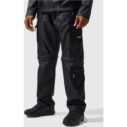 Pantalon large zippé avec short - XL - Boohooman - Modalova