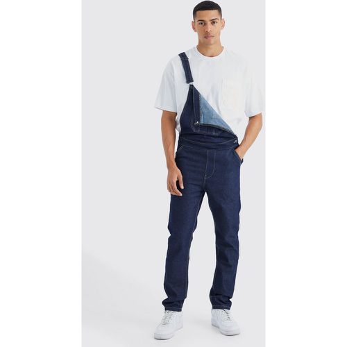 Salopette longue en jean - M - Boohooman - Modalova