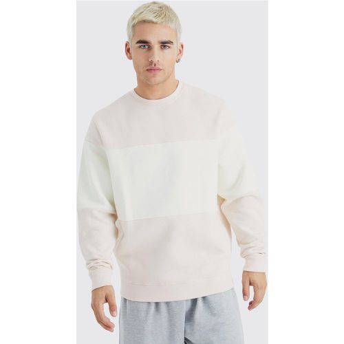 Sweat color block - S - Boohooman - Modalova