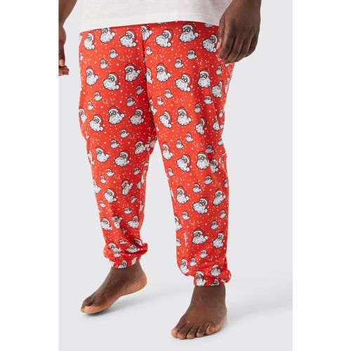 Grande taille - Pantalon confort à imprimé père Noël - - XXXL - Boohooman - Modalova