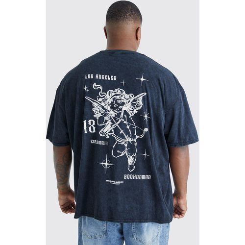 Grande taille - T-shirt délavé à imprimé Renaissance - - XXXL - Boohooman - Modalova