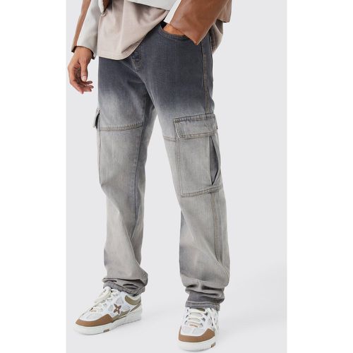 Jean cargo large déchiré homme - 30R - Boohooman - Modalova