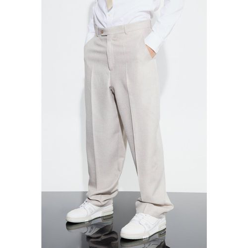 Pantalon large texturé - Boohooman - Modalova