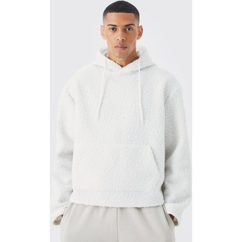 Sweat à capuche oversize en polaire - L - Boohooman - Modalova