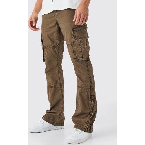 Pantalon cargo slim délavé - 28 - Boohooman - Modalova