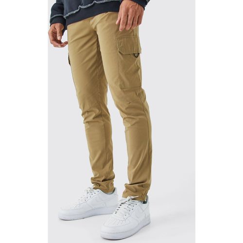 Pantalon cargo léger à taille élastique - M - Boohooman - Modalova