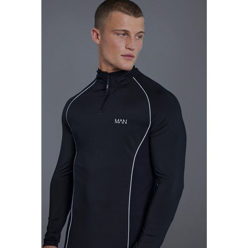 Top de sport zippé à empiècement en mesh - MAN Active homme - L - Boohooman - Modalova