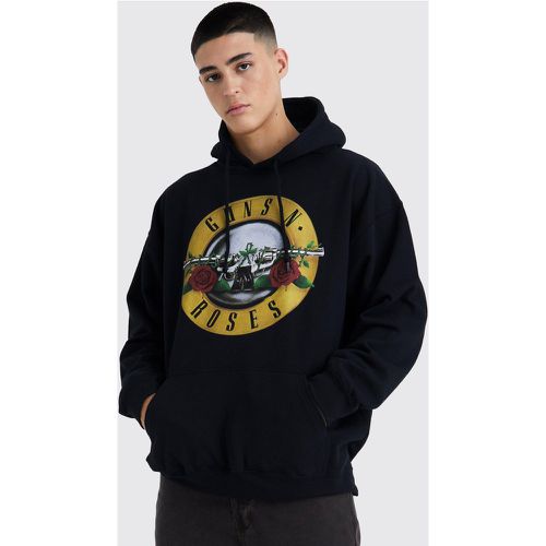 Sweat à capuche oversize à imprimé Guns N' Roses - M - Boohooman - Modalova