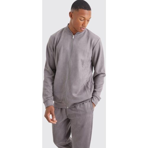 Bomber zippé en synthétique homme - XS - Boohooman - Modalova
