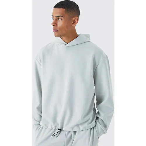 Sweat à capuche oversize épais en faux daim homme - L - Boohooman - Modalova