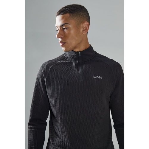 Top de sport cintré zippé texturé - MAN Active homme - XXL - Boohooman - Modalova