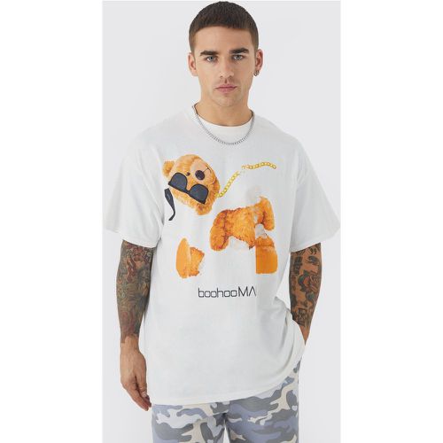 T-shirt oversize imprimé - XS - Boohooman - Modalova