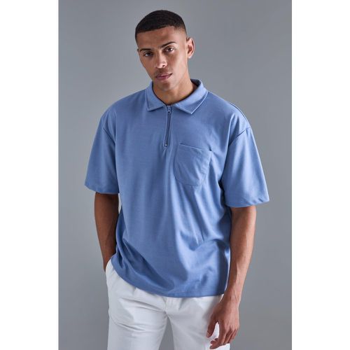 Polo oversize à surpiqûres - S - Boohooman - Modalova