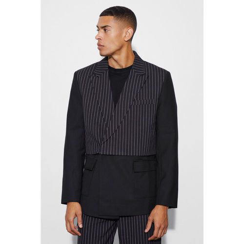 Blazer oversize à rayures fines - 36 - Boohooman - Modalova