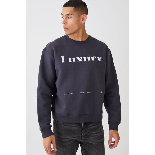 Sweat oversize imprimé homme - S - Boohooman - Modalova