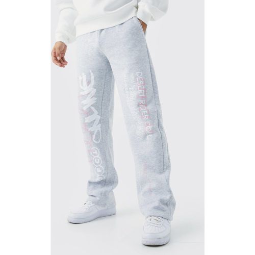 Jogging droit imprimé - L - Boohooman - Modalova