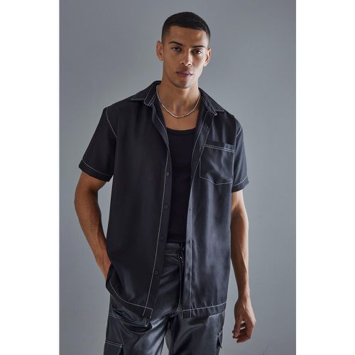 Chemise oversize à coutures contrastantes - XL - Boohooman - Modalova