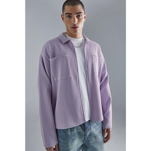 Chemise oversize zippée - Boohooman - Modalova