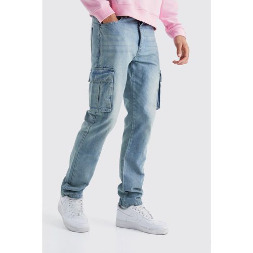 Tall - Jean cargo droit homme - 32 - Boohooman - Modalova