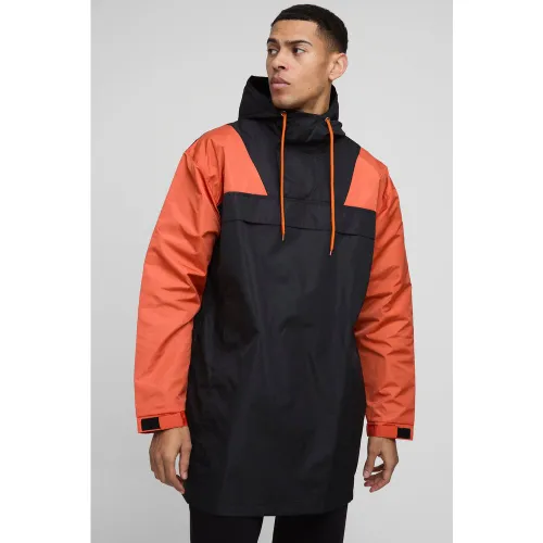 Coupe-vent color block à col cheminée homme - S - Boohooman - Modalova