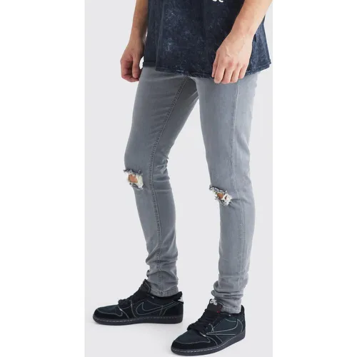 Tall - Jean déchiré super skinny - 40 - Boohooman - Modalova