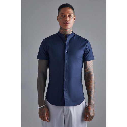 Chemise moulante à manches courtes - S - Boohooman - Modalova