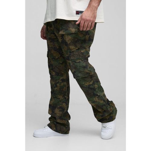 Grande taille - Pantalon cargo à imprimé bandana - 38 - Boohooman - Modalova