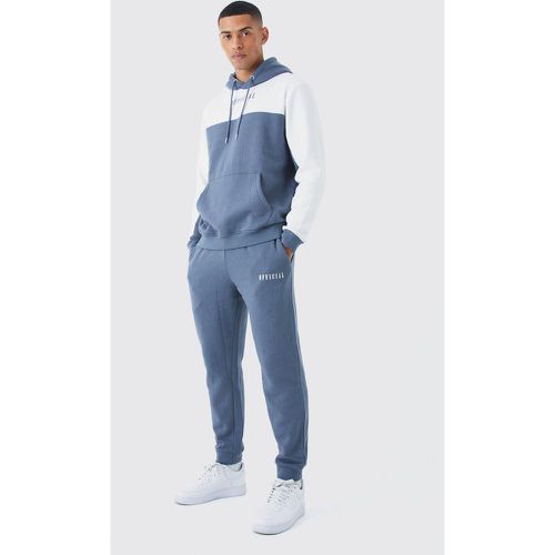 Survêtement color block avec sweat à capuche - MAN - S - Boohooman - Modalova