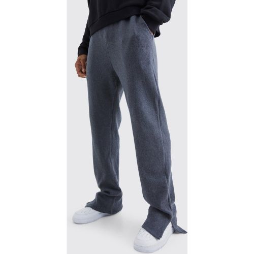 Jogging ample côtelé fendu - S - Boohooman - Modalova