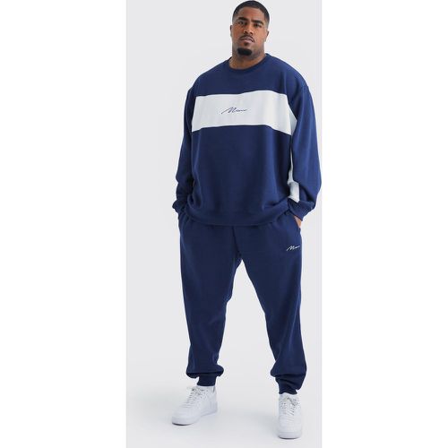 Grande taille - Survêtement color block - XXL - Boohooman - Modalova