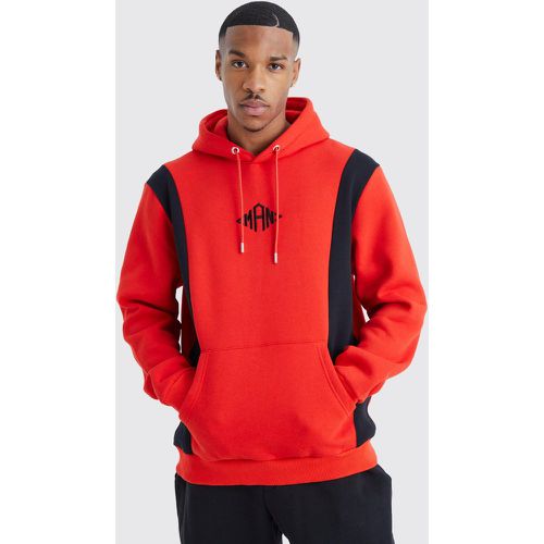 Sweat à capuche effet color block - MAN homme - Boohooman - Modalova