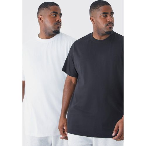 Grande taille - Lot de 2 t-shirts cintrés - XXXXXL - Boohooman - Modalova