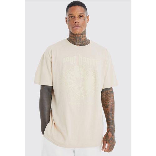 T-shirt oversize imprimé - L - Boohooman - Modalova