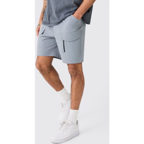 Short cargo ample léger à taille élastique - M - Boohooman - Modalova