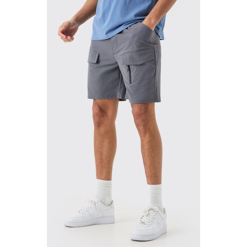 Short cargo ample léger à taille élastique - M - Boohooman - Modalova