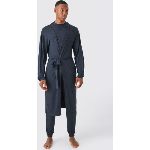 Ensemble premium avec dressing gown de chambre, t-shirt et bas confort - L - Boohooman - Modalova