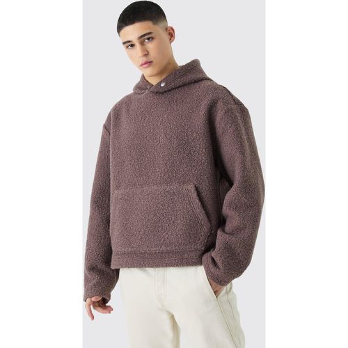 Sweat à capuche oversize en polaire homme - M - Boohooman - Modalova