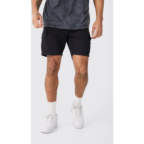 Short cargo skinny à taille élastiquée - M - Boohooman - Modalova