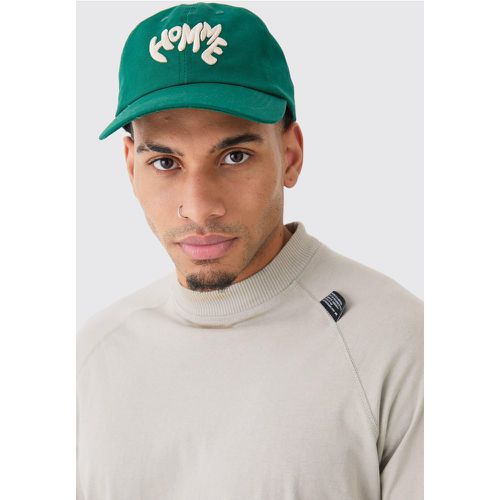 Embroidered Cap In Green - Boohooman - Modalova