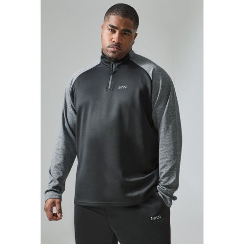 Grande taille - Ensemble de sport avec haut à col montant et short - MAN Active - XXL - Boohooman - Modalova