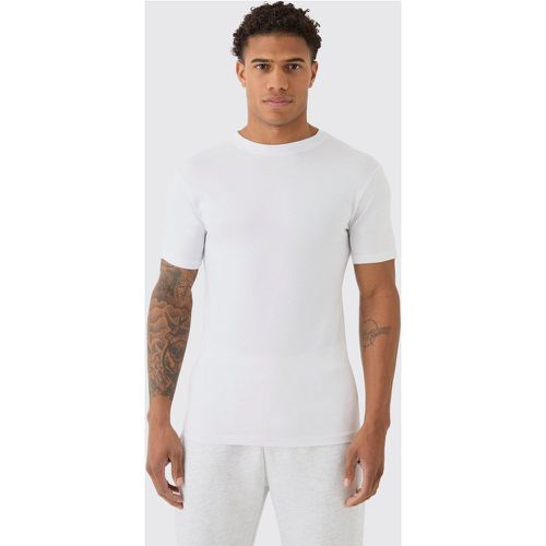 T-shirt moulant basique - S - Boohooman - Modalova