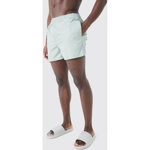 Short de bain court à boutons pression - M - Boohooman - Modalova