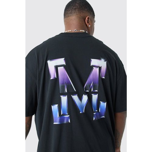Grande taille - T-shirt oversize à imprimé M - - XXXL - Boohooman - Modalova