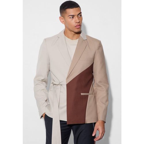 Slim Wrap Panel Suit Jacket - Boohooman - Modalova