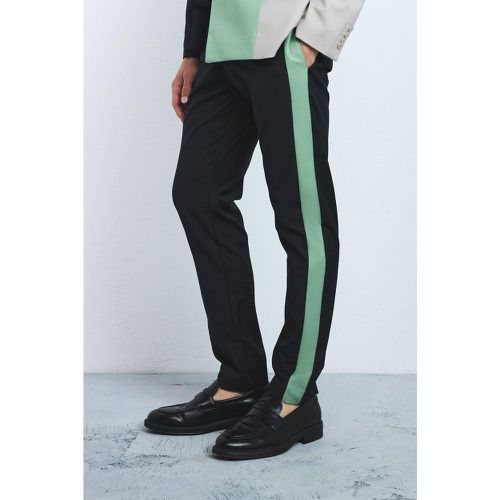 Slim Side Panel Suit Trousers - Boohooman - Modalova